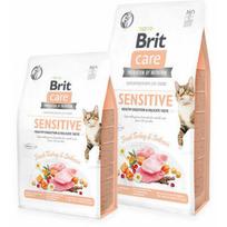 Brit Care Cat GF Sensitive Healthy Digestion & Delicate Taste su kalakutiena ir lašiša 400 g