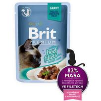 Brit Premium Cat Delicate Fillets in Gravy with Beef 85 g