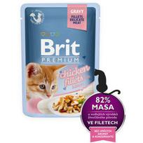 Brit Premium Cat Delicate Fillets in Gravy with Chicken for Kitten 85 g