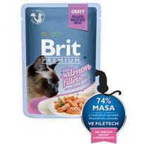 Brit Premium Cat Delicate Fillets in Gravy with Salmon for Sterilised 85 g