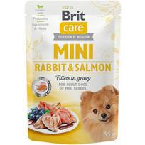 Brit Care Mini wet Rabbit & Salmon fillets in gravy 85 g