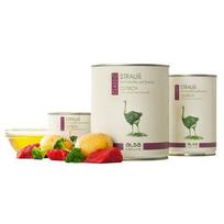ALSA NATURE Ostrich With Potato & Broccoli begrūdžiai konservai šunims su stručiena, bulvėmis ir brokoliais 800 g
