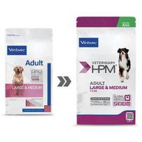 VIRBAC HPM Dog Adult Large & Medium Breed suaugusiems didelių ir vidutinių veislių šunims 16 kg