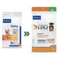 VIRBAC HPM Dog Baby Small & Toy mažų veislių šuniukams 1,5 kg