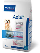 VIRBAC HPM Dog Adult Neutered Large & Medium Breed sterilizuotiems didelių ir vidutinių veislių šunims 7 kg