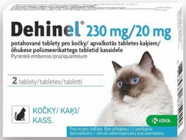 DEHINEL tabletės katėms 230 mg/20 mg KRKA