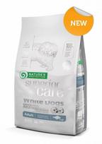 Natures Protection SUPERIOR CARE suaugusiems mini ir mažų veislių šunims su baltu kailiu, be grūdų, su baltąja žuvimi 1,5 kg
