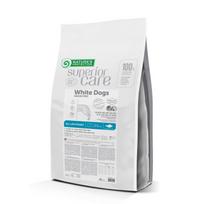 Natures Protection SUPERIOR CARE suaugusiems šunims su baltu kailiu, be grūdų, su baltąja žuvimi 10 kg
