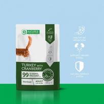 Natures Protection konservai katėms su kalakutiena ir spanguolėmis 100 g
