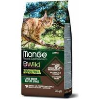 MONGE BWILD CAT Grain Free Adult su buivoliena, bulvėmis ir lęšiais 1,5 kg