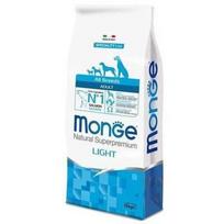 MONGE All Breeds Adult Light su lašiša ir ryžiais 12 kg