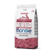 MONGE All Breeds Adult Monoprotein su jautiena ir ryžiais 12 kg