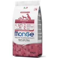 MONGE All Breeds Adult Monoprotein su jautiena ir ryžiais 2,5 kg