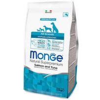 MONGE All Breeds Hypoallergenic su lašiša ir tunu 2,5 kg