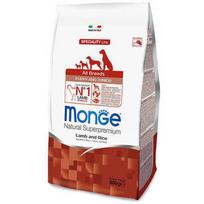 MONGE All Breeds Puppy & Junior su ėriena ir ryžiais 0,8 kg