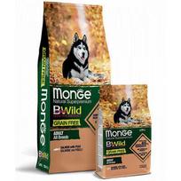 MONGE BWILD Grain Free Adult su lašiša ir žirniais 12 kg