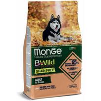 MONGE BWILD Grain Free Adult su lašiša ir žirniais 2,5 kg