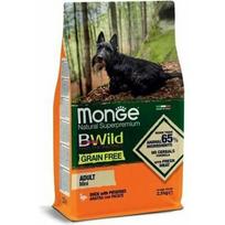 MONGE BWILD Grain Free Mini su antiena ir bulvėmis 2,5 kg
