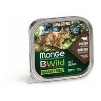 MONGE BWILD Cat Large Breed su buivoliena ir daržovėmis 100 g