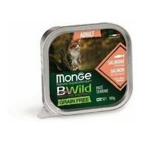MONGE BWILD Cat ADULT su lašiša ir daržovėmis 100 g