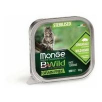 MONGE BWILD Cat Sterilised su šerniena ir daržovėmis 100 g