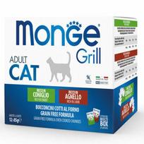 Monge Grill Multipacks Adult triušiena, ėriena 12x85 g