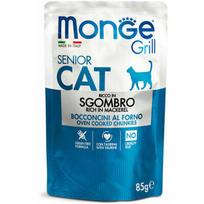 Monge Grill Pouch Chunkies in Jelly skumbrė Senior 85 g