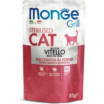 Monge Grill Pouch Chunkies in Jelly gausus veršienos Sterilised 85 g
