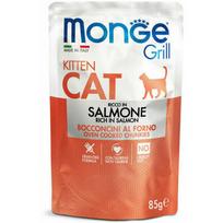 Monge Grill Pouch Chunkies in Jelly lašiša Kitten 85 g