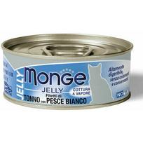 Monge Jelly tuno gabalėliai su jūriniu karšiu Adult 80 g