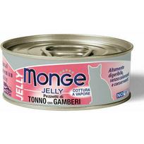Monge Jelly tuno gabalėliai su krevetėmis Adult 80 g