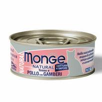 Monge Natural Acqua vištiena su krevetėmis 80 g