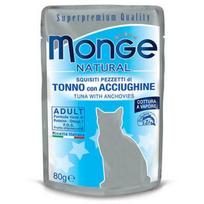 Monge Natural pouches tunas želė su ančiuviais 80 g