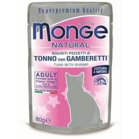 Monge Natural pouches tunas želė su krevetėmis 80 g