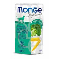Monge Supreme pouches tunas su brokoliais ir jaunaisiais kukurūzais Adult 80 g