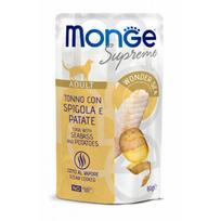 Monge Supreme pouches tunas su jūrų ešeriu ir bulvėmis Adult 80 g