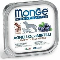Monge Monoproteinic Fruits paštetas su ėriena ir mėlynėmis 150 g