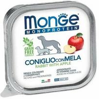 Monge Monoproteinic Fruits paštetas su triušiena ir obuoliais 150 g