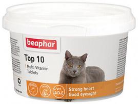Beaphar TOP 10 vitaminai katėms, 180 tablečių