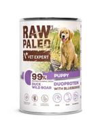 RAW PALEO pašaras šuniukams su antiena ir šerniena, 400 g
