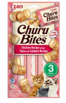 Churu Bites katėms vištienos suktinukai su tunu ir lašiša 10 g × 3