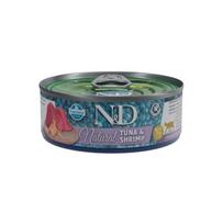 N&D CAT NATURAL TUNA SHRIMP 70 g