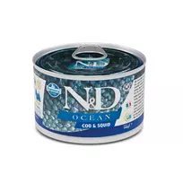N&D DOG OCEAN CODFISH SQUID MINI 140 g
