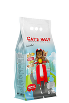 Cats Way White Cat Litter, be aromato, 8,5 kg / 10 l bentonitinis kačių kraikas