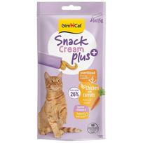 GimCat SNACK CREAM + CHICKEN & CARROT (STERILISED) 6 × 15 g