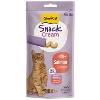 GimCat SNACK CREAM SALMON 6 × 15 g