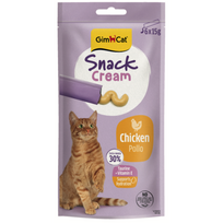 GimCat SNACK CREAM CHICKEN 6 × 15 g