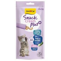 GimCat SNACK CREAM plus+ Kitten TUNA & ZUCCHINI 6 × 15 g