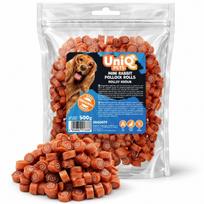UniQ Pets Mini Rabbit Rolls - minkšti triušienos mėsos suktinukai šunims 500 g
