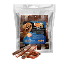 UniQ Pets – Duck and Fish Skin Strips - Anties ir žuvies odos juostelės, 500 g